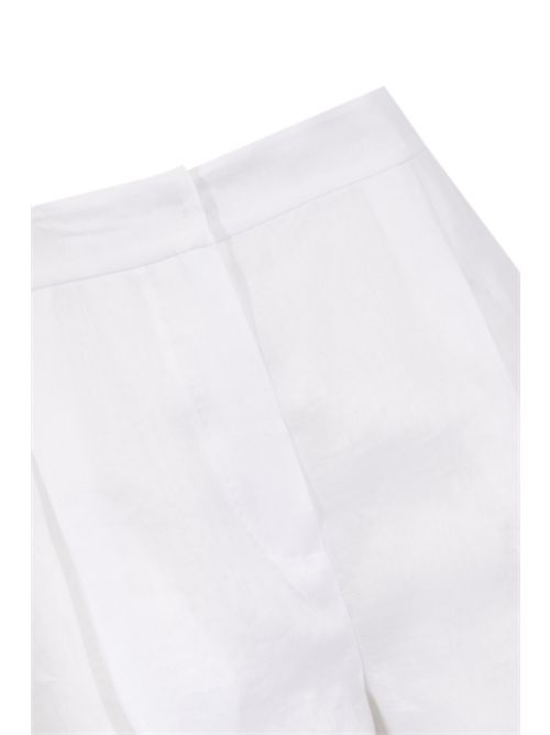 Pantalone crop MSTTARTUFO in tela ramié Bianco MAX MARA STUDIO | 2616131012600031